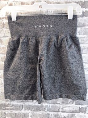 NVGTNโ High-Waist Womenโs Shorts in Charcoal Gray